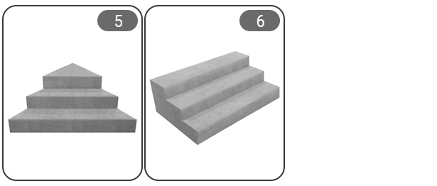 Scalette in EPS per piscina interrata Italika