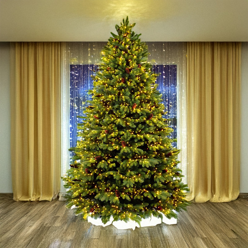 Albero di Natale artificiale con pigne ANTARTIDE