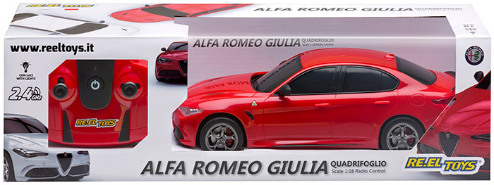 Macchina radiocomandata ALFA ROMEO GIULIA QUADRIFOGLIO