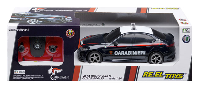 Macchina radiocomandata ALFA ROMEO GIULIA QUADRIFOGLIO CARABINIERI