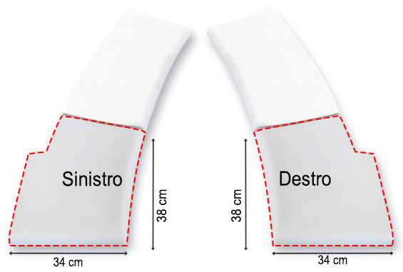 Standard Bianco liscio scala romana