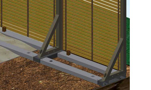 Basamento per piscina ANTEA - installazione su terreno