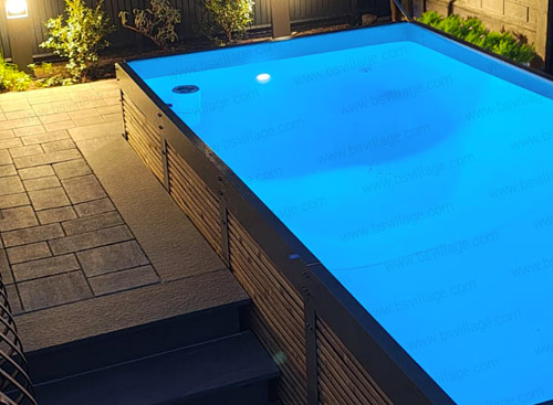 Piscina fuori terra rivestita in bambÃ¹ ANTEA