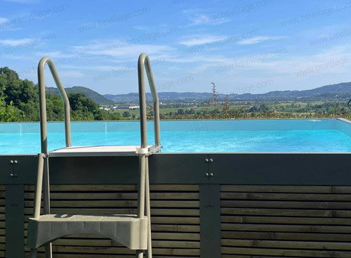 Piscina fuori terra ANTEA con pannelli di bambÃ¹