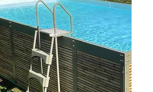 Piscina Laghetto fuori terra rivestita in bambÃ¹ ANTEA