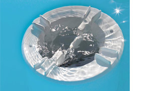 Skimmer flottante della Piscina fuori terra rivestita in bambÃ¹ ANTEA