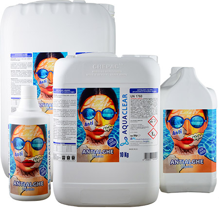 Antialghe piscina blu concentrato doppia azione non schiumogeno Antialghe piscina blu concentrato doppia azione non schiumogeno