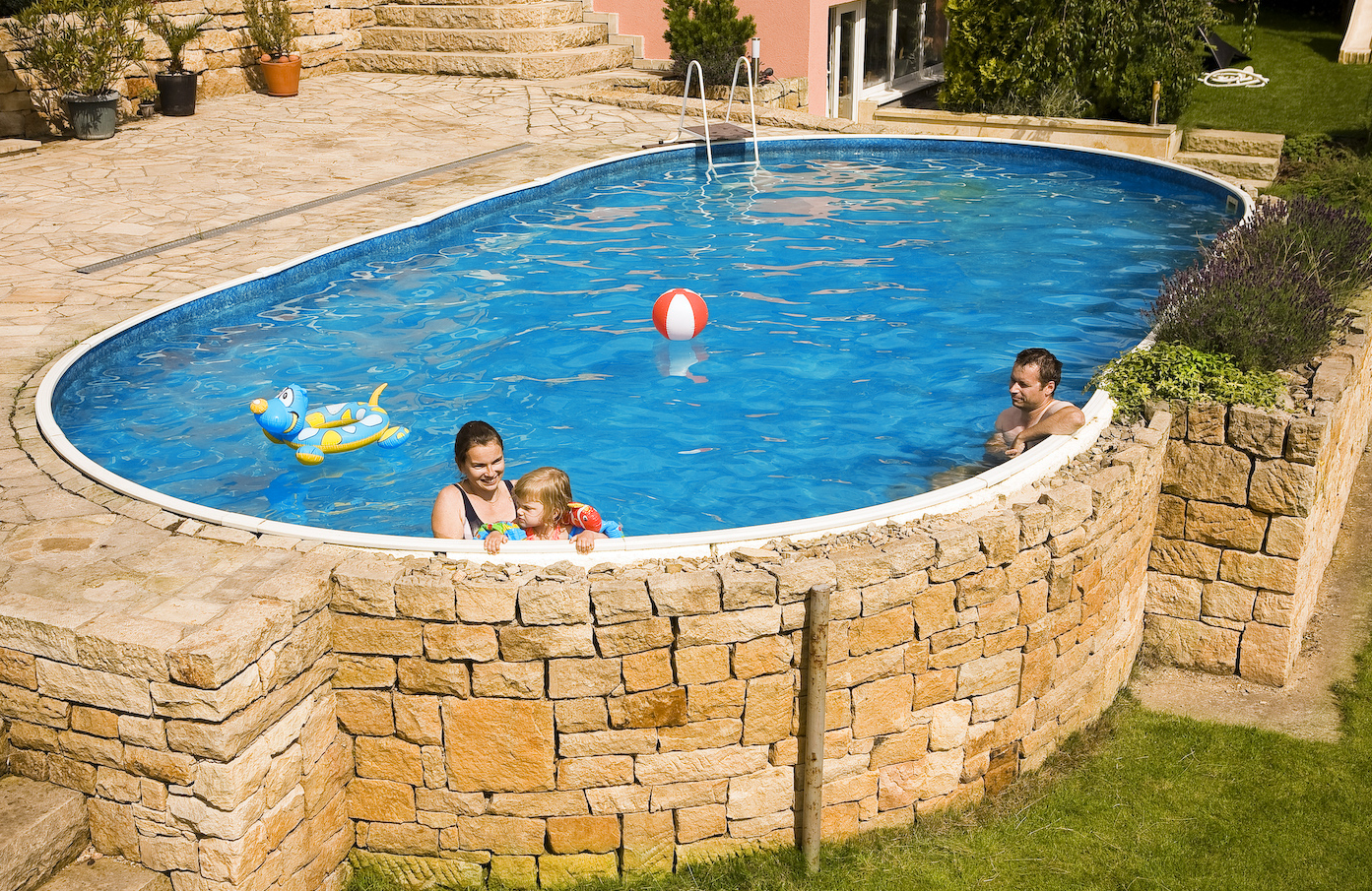 Pisicna interrata Azuro in acciaio Piscina interrata Azuro in acciaio