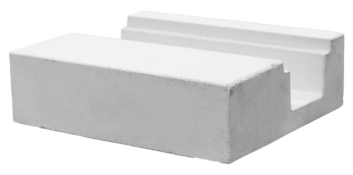 Bordo sfioratore alleggerito con fessura Eaim per piscina