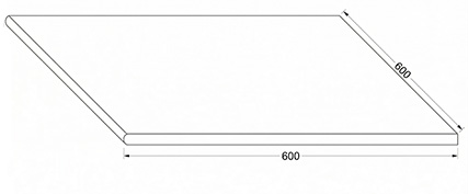 Griglia ad angolo per bordo sfioratore Bianco sabbiato