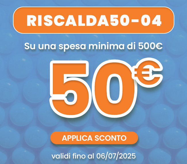 Codice sconto RISCALDA50-04