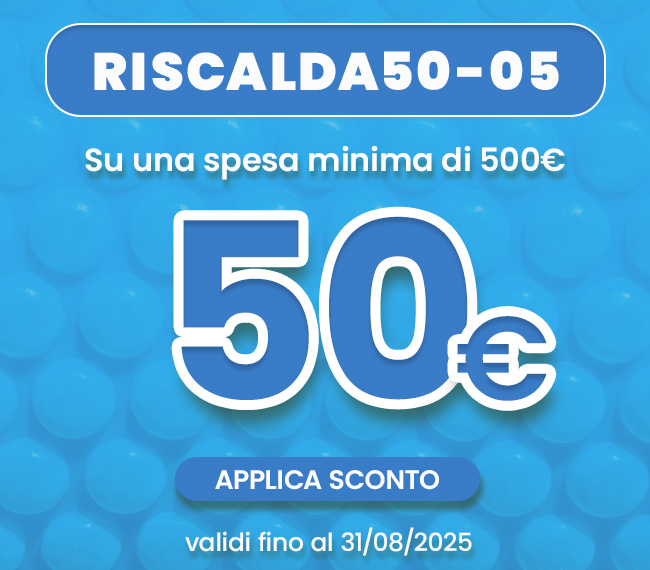 Codice sconto RISCALDA50-05