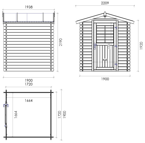 Casetta in legno GAIA 