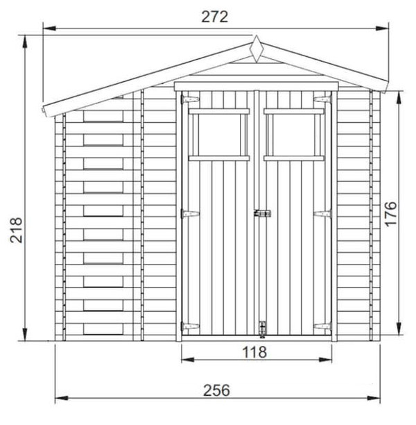 Casetta in legno AVA 