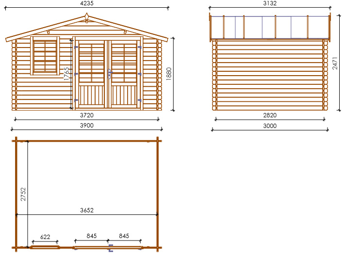 Casetta in legno GENNY Casetta in legno GENNY