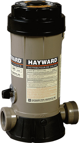 Dosatore cloro piscina Hayward per disinfezione acqua fino a 150 mÂ³, montaggio in linea