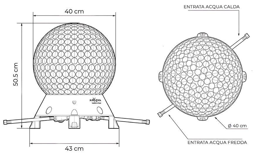 Collettore solare ibrido Hot Ball by Arkema