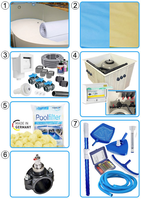 Piscina Interrata OLIVIA 1100 - 11,00 X 5,00 X H 1,50 M 19 Piscina interrata OLIVIA OLIVIA 1100 - 11,00 x 5,00 x h 1,50 m KIT PRO