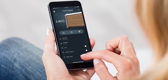 Controllo in remoto con App  MSpa per vasca idromassaggio da esterno