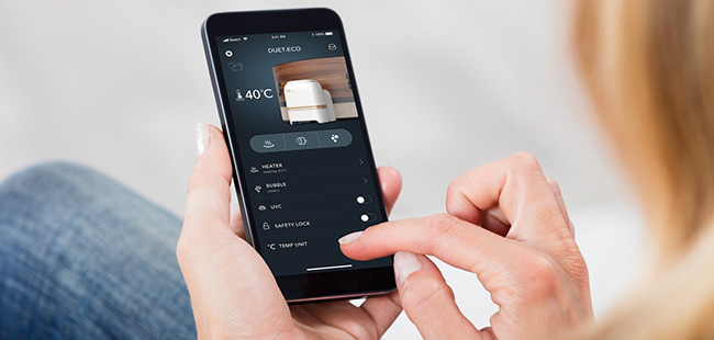 Controllo in remoto con App MSpa per vasca idromassaggio da esterno Controllo in remoto con App MSpa per vasca idromassaggio da esterno