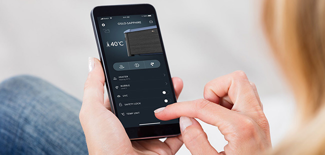 Controllo in remoto con App  MSpa per vasca idromassaggio da esterno Controllo in remoto con App  MSpa per vasca idromassaggio da esterno