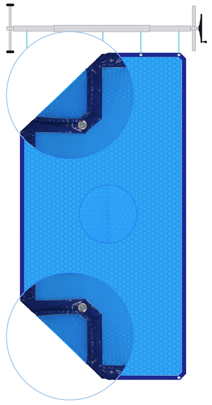 Copertura Isotermica a bolle d'aria BUBBLE Blu