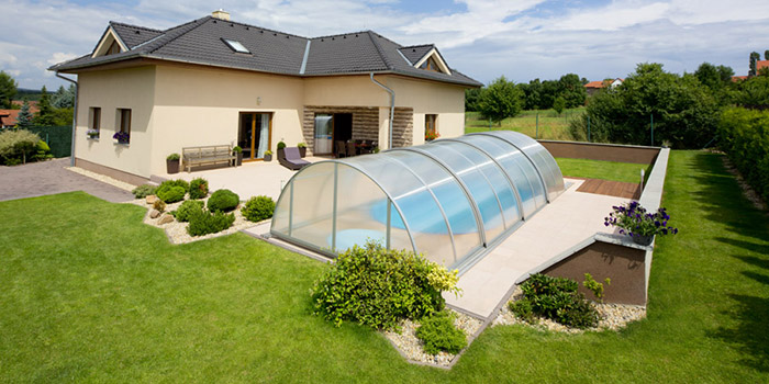 Copertura telescopica per piscina KLASIK BOX by ALBIXON