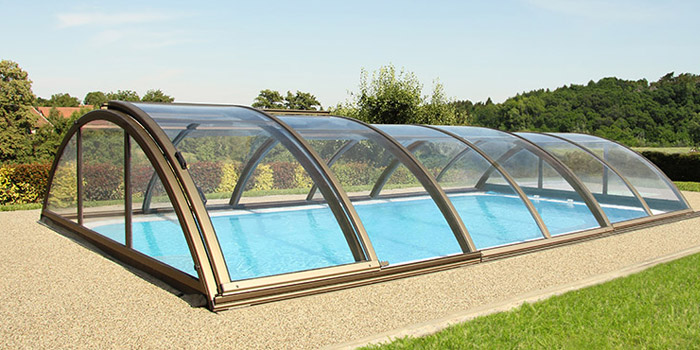 Copertura telescopica per piscina KLASIK BOX by ALBIXON