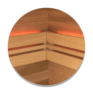 Sauna Multiwave con vetro di sicurezza