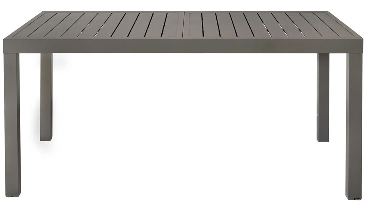 Tavolo allungabile in allumino CRONO con prolunga