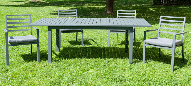 Tavolo da giardino DEDALO in alluminio, allungabile Tavolo da giardino DEDALO in alluminio, allungabile