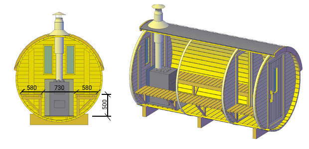 sauna plutone senza terrazza