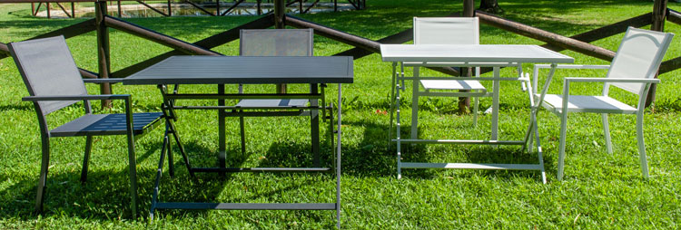 Tavolo da giardino DIONISO in alluminio, pieghevole Tavolo da giardino DIONISO in alluminio, pieghevole