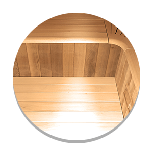 Legno di cedro rosso canadese Sauna Multiwave