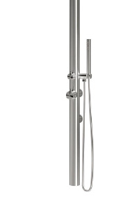 Doccia ad acqua calda e fredda CHIA in acciaio Inox 316