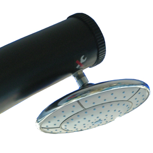Doccia Solare ecologica PRINCE 25 litri - con miscelatore e soffione Wellness