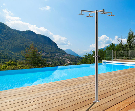Doccia ad acqua fredda IDRA in acciaio Inox 316