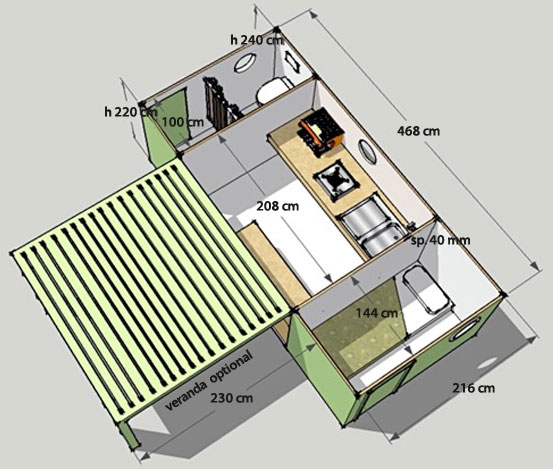 easyroom misure casetta box per esterno