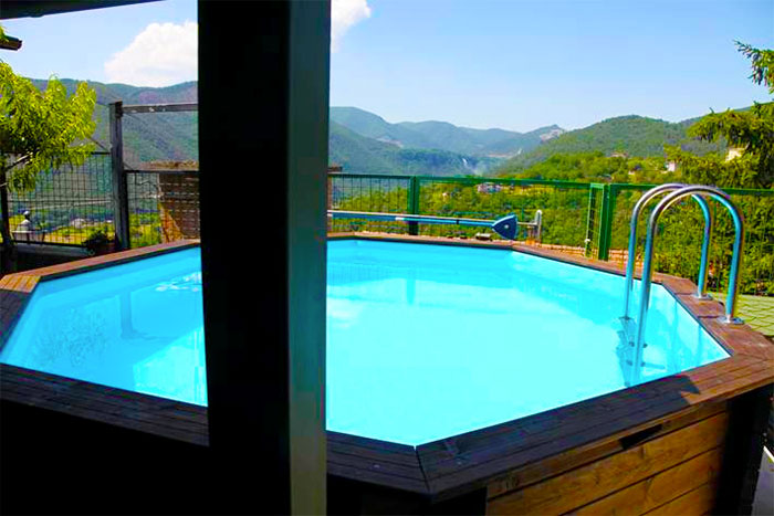 Piscina in legno EcoWood BWT TROPIC 414