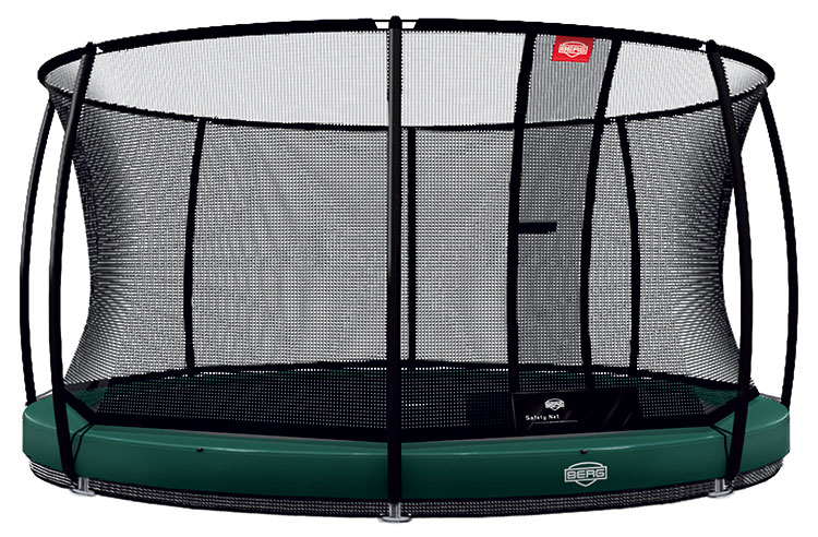 Rete Di Sicurezza + Copertura Bordi Per Trampolino 427-430 Cm - Sistema 6 Aste, Altezza Rete 190cm