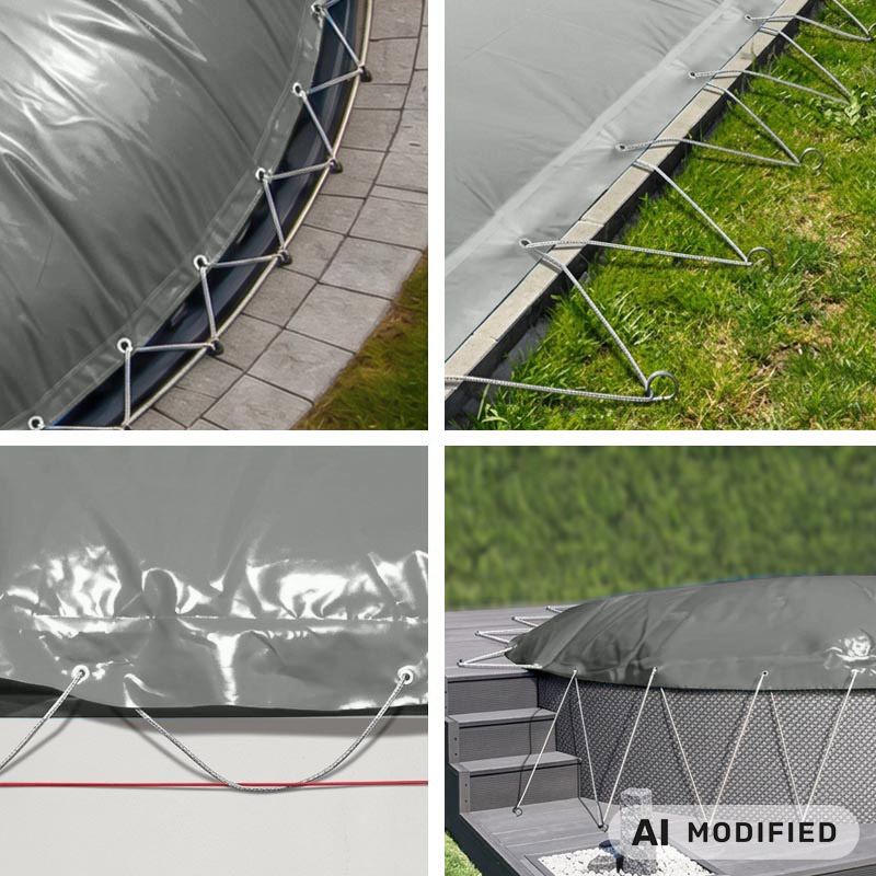 Fissaggio copertura gonfiabile Airtex