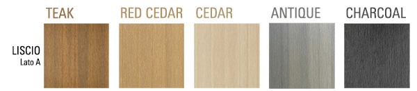 Colorazioni legno composito ULTRASHIELD Liscio