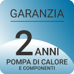 Garanzia pompa di calore e componenti 2 anni