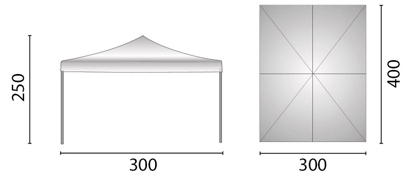 Gazebo da giardino NETTUNOÂ 3x4 