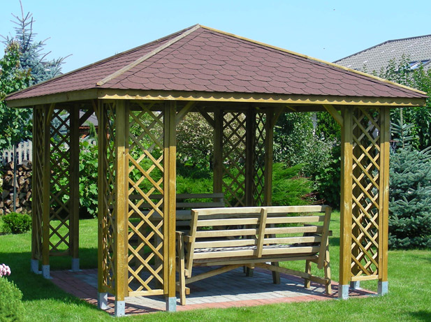 Gazebo per giardino in legno Elba