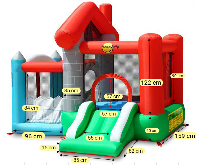 Dimensioni Gioco gonfiabile per bambini da giardino HAPPY CASA