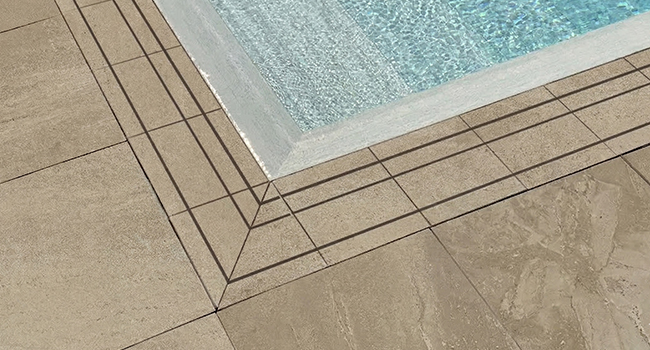 Griglia per piscina in gres SARZANO colore Beige