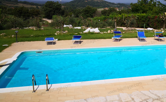 Piscina interrata in pannelli d'acciaio Italika