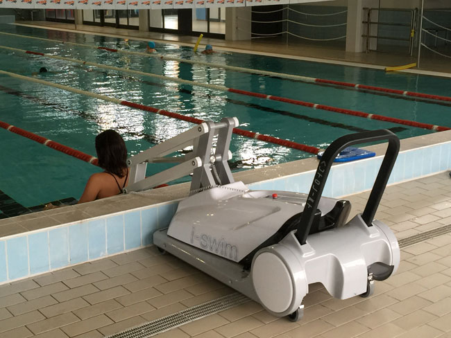 ascensore piscina e trasporto su ruote