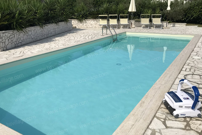 Piscina interrata in pannelli d'acciaio Italika